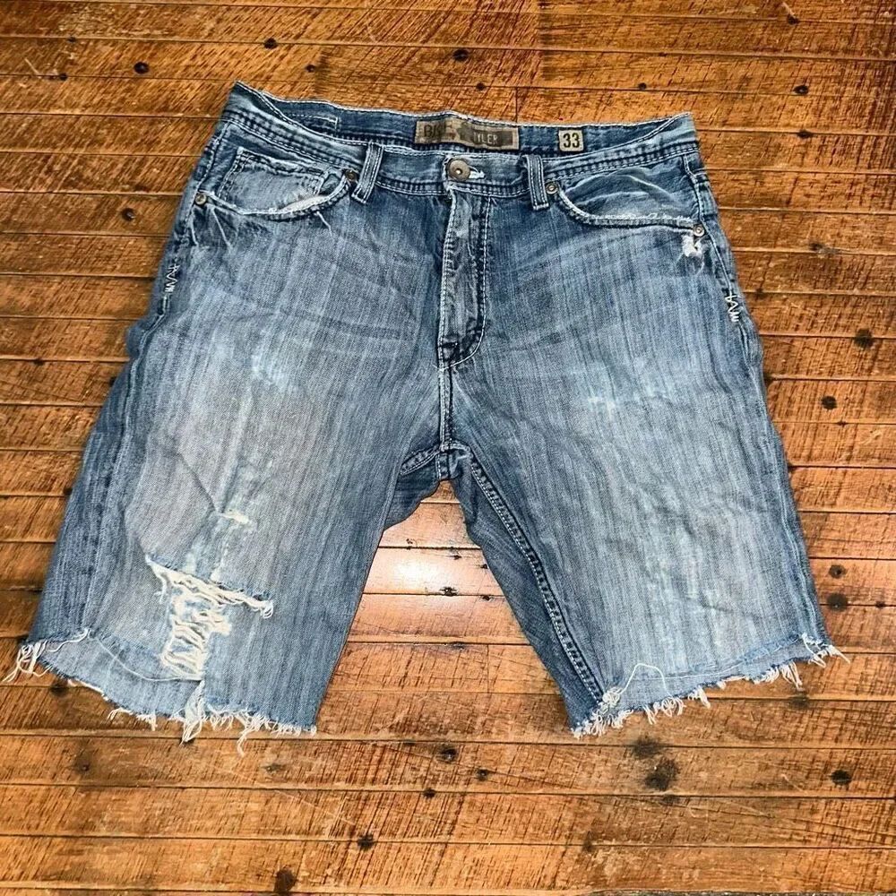 BKE Tyler cutoff denim western 33 destroyed jean shorts
